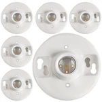6 Pcs E26 Medium Base Ceiling Lamp Holder Keyless Light Sockets White Bulb So.... Fixed Price $41.77.