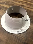 Halo 6" White Recessed Lighting Tapered Baffle W/ Trim Ring 6100wb. Fixed Price $4.00.