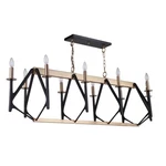 Craftmade Transitional Reserve 10 Light Island, Black/brass/nickel - 55570-fbsb. Fixed Price $954.99.