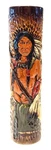 15" Signed Rick Wisecarver Wihoa's Hunter Native American Pottery Carved Vase *t. Fixed Price $274.95.