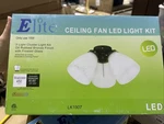 New Elite 3light Oil Rubbed Bronze Ceiling Fan Led Light Kit Lk1907 Frosted. Fixed Price $25.19.