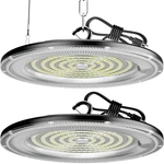 Willgotop 2 Pack 250w Ufo Led High Bay Light 32500lm Shop Lights Garage. Fixed Price $133.32.