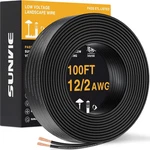 Sunvie 100ft 12 Gauge Low Voltage Wire 12/2 Landscape Wire, Awg 2. Fixed Price $116.23.