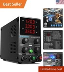 Dc Power Supply Variable, 0-120v 0-3a Adjustable Switching Regulated Bench.... Fixed Price $115.19.