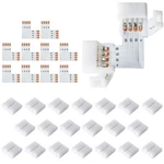 Jackyled 20packs L Shape 4-pin Led Connectors With 22pcs 4pin-10mm-l, White. Fixed Price $14.76.