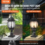 2 Pack Dusk To Dawn Outdoor Post Light Waterproof Pier Mount Glass 20.87in. Fixed Price $96.99.