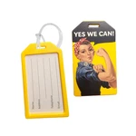 2 Pack - Rosie The Riveter Yes We Can Luggage Tags For Suitcases W/ Plastic Loop. Fixed Price $12.99.