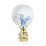 For 1/4-27 Blue Glass Flower Shape Ball Lamp Knob. Fixed Price $10.20.