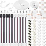 Honoson 5050 4 Pin Rgb 10mm Led Strip Connector Kit Extension Cable, Str. Fixed Price $24.17.