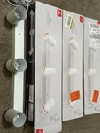 3x Globe Electric Dale 1.85' 3-light Matte White Plug-in Linear Track Asis Parts. Fixed Price $46.09.