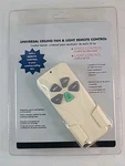 Universal Ceiling Fan + Light Remote Control W/ Cradle New. Fixed Price $15.88.