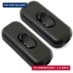 Inline Cord Switch, Pluspoe 2-pack On-off Dpst Control Lamp Switch For Bedroom T. Fixed Price $9.69.