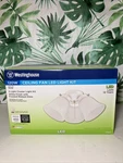 Westinghouse Lighting 77847 3lgt Wht Fros 3 Frosted Ribbed Glass Ceiling Fan. Fixed Price $42.71.
