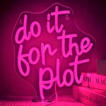 Jurongyilu Do It For Plot Neon Light Dimmable Led Sign Wall Decor Usb. Fixed Price $49.62.