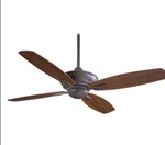 Minkaaire Model# F513-orb Ceiling Fan- 52"- Oil Rubbed Bronze W/medium Maple. Fixed Price $89.00.