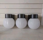 Vintage Wall Mounted Porch Light American Electric Round Dome Lights Set Of 3. Fixed Price $45.50.