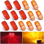 Nifeida Trailer Clearance Lights, 14 Pcs Waterproof Double Amber And Red. Fixed Price $37.18.