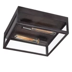 Eurofase Retto 2-light Outdoor Flushmount, Bronze/clear - 25604-016. Fixed Price $388.00.