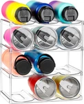 Landneoo Stackable Water Bottle Organizer Holder - 4 Tier Hold 12, Clear. Fixed Price $28.88.