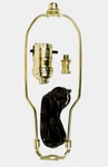 Jandorf Lamp Kit Make-a-lamp Polished Brass Finish 10" Harp Repair/create. Fixed Price $21.99.