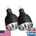 Repti Zoo Reptile Light Fixture 2 Packs 5.5 Inch Deep Dome Lamp Cap, Optical Ref. Fixed Price $55.41.