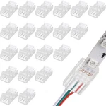 20 Pcs 3 Pin 10mm Solderless Led Light Strip Connectors Clear Track Lighting Con. Fixed Price $14.43.