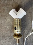 Set 4 Sun-lite Double Dual Socket Wall Plug In Cord Pendant Light 660w 250v 8ft. Fixed Price $5.00.