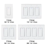Tuya Wifi Smart Switch 1/2/3/4 Gang Wall Light Remote For Alexa Google. Fixed Price $53.30.