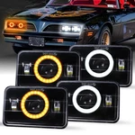 Doxmall 4x6 Led Headlights Drl Turn Signal Dot Approved Hi Low Beam Truck Pair. Fixed Price $110.00.