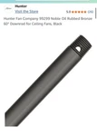 Hunter Fans 99299 Accessory-downrod-0.75 Inches Wide-60 Inch Down Rod. Fixed Price $19.99.
