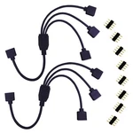 Tronicspros 2pcs 4 Pin Led Splitter Cable Rgb Strip 3 Way Splitt.... Fixed Price $10.64.