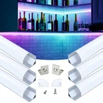 Muzata 6pack 3.3ft/1m V-shape Silver Led Channel With Milky White Cover V101. Fixed Price $50.99.