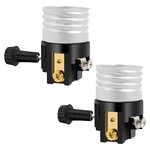 2pack E26 Lamp Socket Replacement With On Off Switch Table Floor Repair Kit. Fixed Price $9.72.