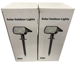 Lot Of 2-nymphy Solar Outdoor Lights (6pcs) Waterproof/56 Led/3 Light Modes. Fixed Price $58.49.