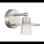 New Minka Lavery Beacon Avenue 6" Tall Led Bathroom Sconce With Seedy Glass Diff. Fixed Price $90.00.