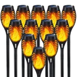Ikeeruic Solar Flame Torch Lights 12pack Waterproof. Fixed Price $89.99.