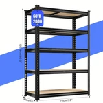 Heavy Duty Metal Garage Shelving Rack 2000lbs 5-tier Steel Shelf 60"/72" Storage. Fixed Price $35.49.