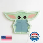 Idea Nuova Star Wars The Mandalorian Featuring Child Led Neon Figural. Fixed Price $39.10.
