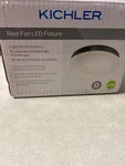 Kichler 380356ni Ried Led Kit With Etched Opal Glass Shade - Brushed Nickel. Fixed Price $114.99.