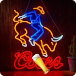 Cowboy Crs Light Neon Signs For Wall Decor 16.5 X 12.5 Inches, Orange Red. Fixed Price $70.65.