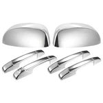 Uxcell Set Triple Chrome Plated Top Half Mirror Cover Cap + Handle Over.... Fixed Price $69.34.