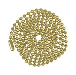 Jandorf 94992 Brass-plated Steel Beaded Chain 3 L Ft. With Connector (pack Of 6). Fixed Price $15.15.