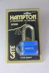 Vintage 1991 Hampton 1 1/2 Steel Keyed Outdoor Lock With Key Nos. Fixed Price $19.99.