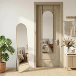 Antok Full Length Mirror, 56"x15" Floor Mirror With Stand, Hanging Mounted Mi.... Fixed Price $73.76.