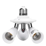 Electop E26 E27 Adjustable Socket Splitter3 In 1 White Bulb Base Adapt.... Fixed Price $17.00.