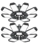 Iskydraw Led Garage Lights 2 Pack, 260w 26000lm Bright Shop Light With 8+1 Defor. Fixed Price $51.19.