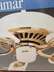 Airflow Model# 550-2 Ceiling Fan- 3 Speed- Bright Brass Finish- 52". Fixed Price $99.00.