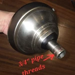 2" Hunter Ceiling Fan Downrod - Burnished Nickel Color (3/4" Dia. Pipe Threads). Fixed Price $17.99.