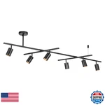 Globe Electric 59829 64 6-light Track Lighting Matte Black Finish Center Swivel. Fixed Price $148.32.