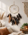 Dream Catcher Wall Hanging 6.5 Hoop 23 Long Feathers Beads Boho Decor New. Fixed Price $22.49.